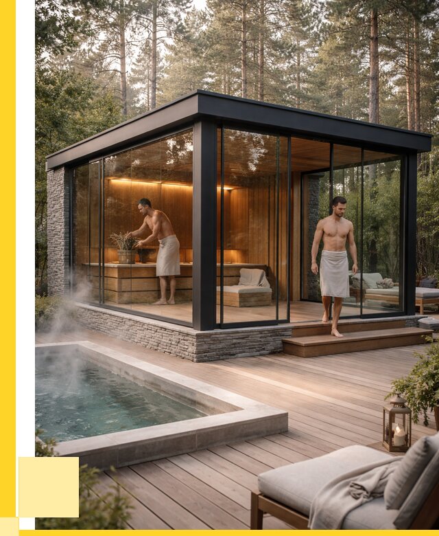 Стеклянные бани и двери в Омске от 466605 р. | ЭриданОмс