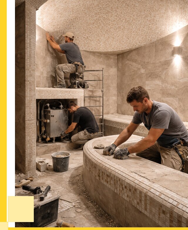 Монтаж хамамов под ключ в Омске от 259225 р. ЭриданОмс