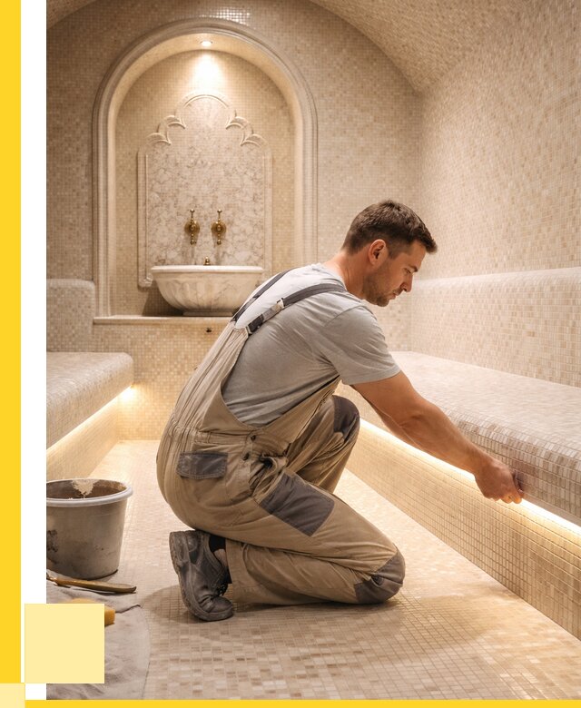 Отделка хамамов под ключ в Омске от 5703 р. | ЭриданОмс