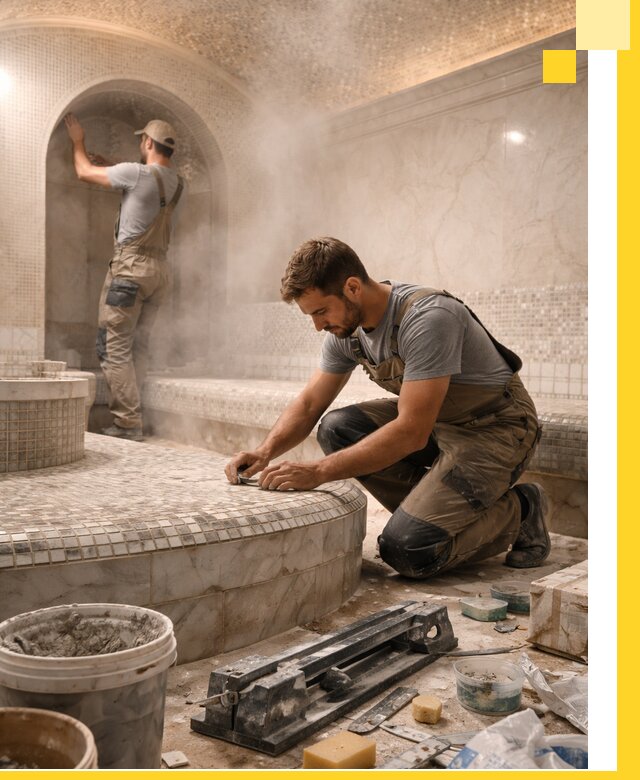 Профессиональный дизайн хамама и SPA под ключ в Омске