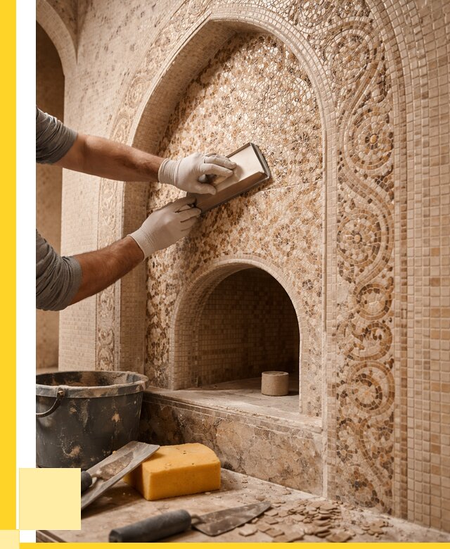 Мозаика для хамама в Омске под ключ от 5185 р. | ЭриданОмс