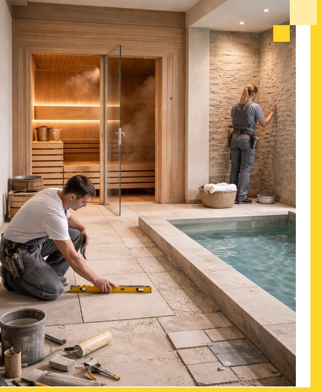 Комплексный дизайн и отделка интерьеров SPA под ключ в Омске